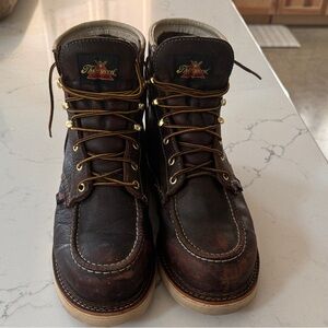 Thorogood Men's Dark Brown Leather Work Boots